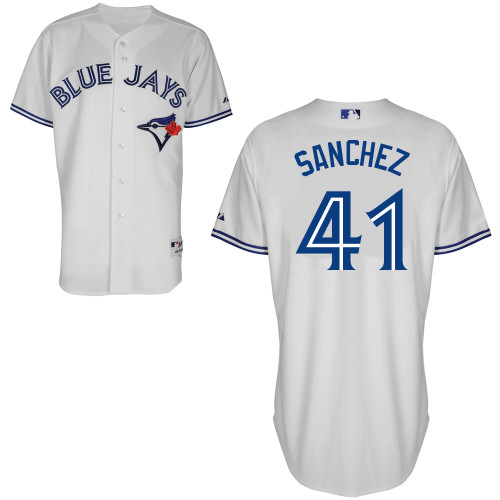 Aaron Sanchez #41 MLB Jersey-Toronto Blue Jays Men's Authentic Home White Cool Base Baseball Jersey